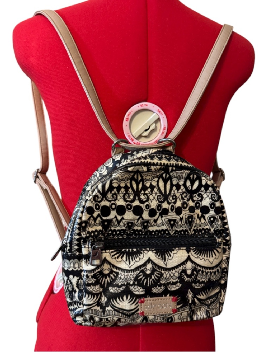 Sakroots Artist Circle Patterned Boho Mini Convertible Backpack Crossbody Bag